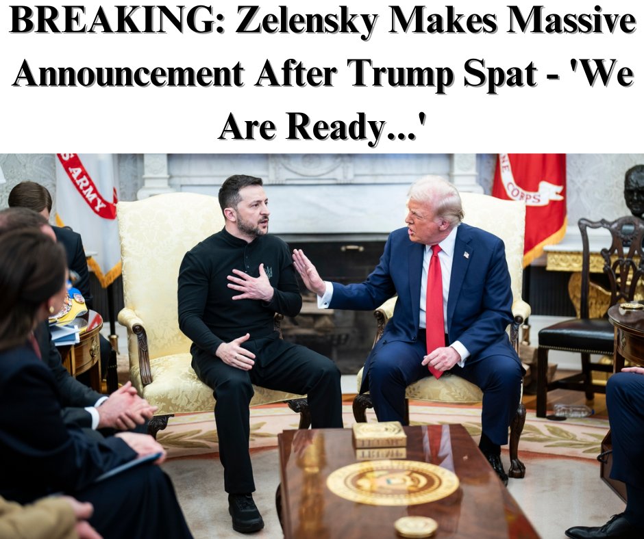 BREAKING: Zelensky Drops Massive Bombshell After Trump Clash