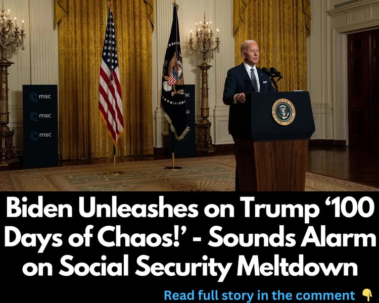 Biden Unleashes on Trump ‘100 Days of Chaos!’ – Sounds Alarm on Social Security Meltdown