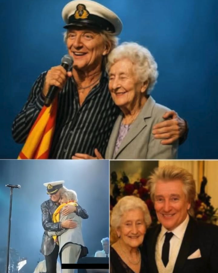 Rod Stewart surprised everyone by bringing out his 94-year-old sister to sing with him — nobody expected it.
