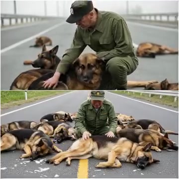 A former soldier discovers 8 abandoned dogs – What he does next will change lives
