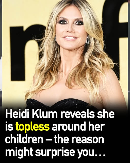 Heidi Klum defends being topless around her kids