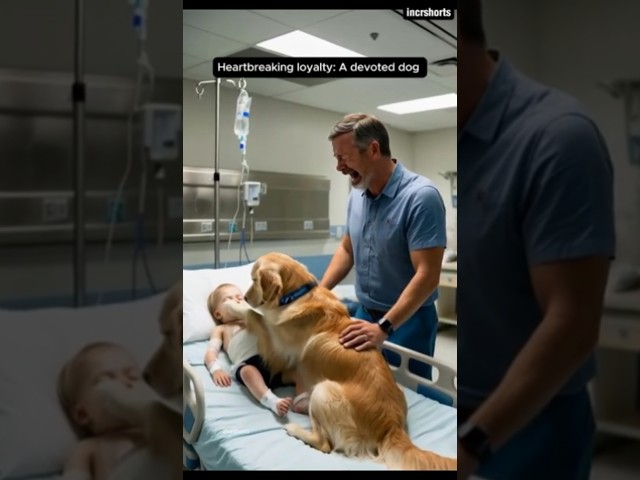 Loyal Dog Won’t Leave Injured Friend 💔🐶 #shorts