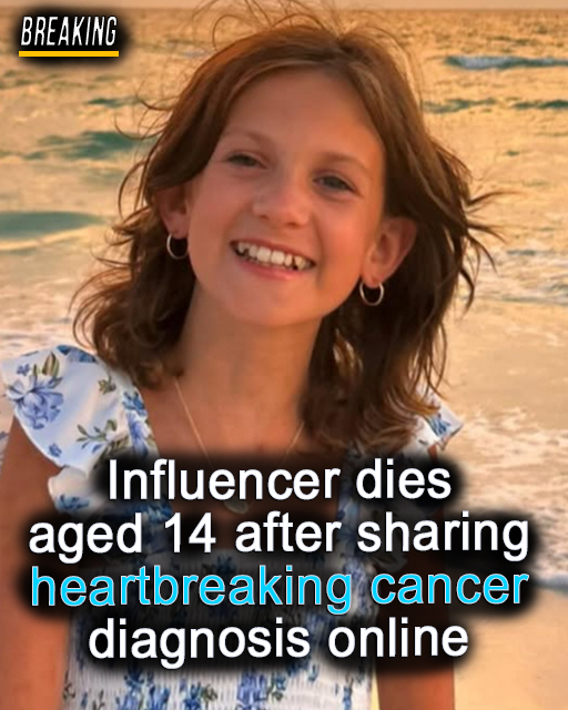 Influencer dies at 14 after sharing heartbreaking cancer diagnosis online