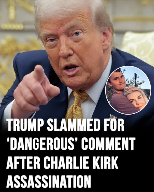 Donald Trump slammed for “dangerous” comment after Charlie Kirk killing
