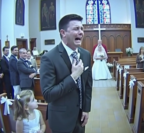 A man and his daughter attended their best friend’s wedding five years after his wife