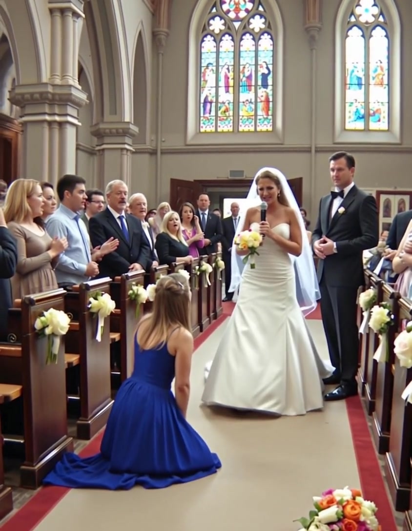 On my wedding day, just as I was about to say my vows, my maid!!