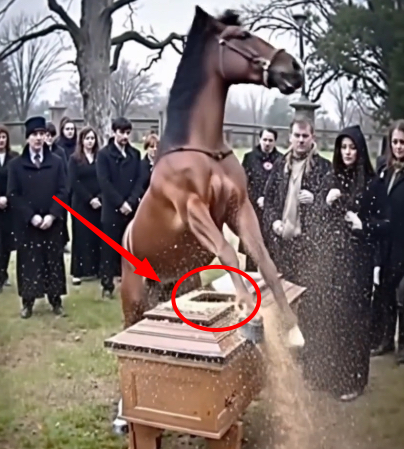 On the day of my husband’s funeral, his horse broke the lid of the coffin.