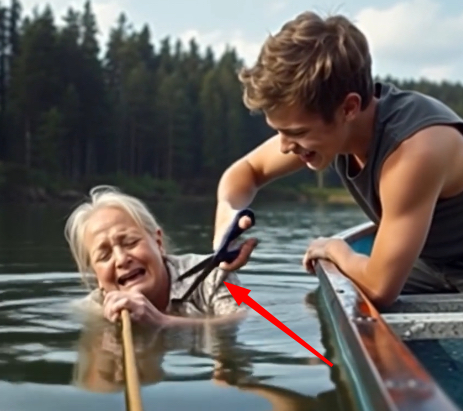 My grandson shoved me off the dock, laughing as I struggled under the water. “Stop-