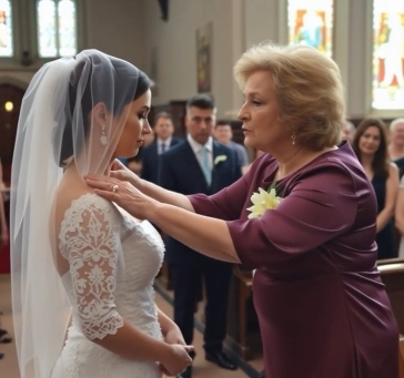 I couldn’t afford a designer gown, so I found a stunning vintage wedding dress in!!