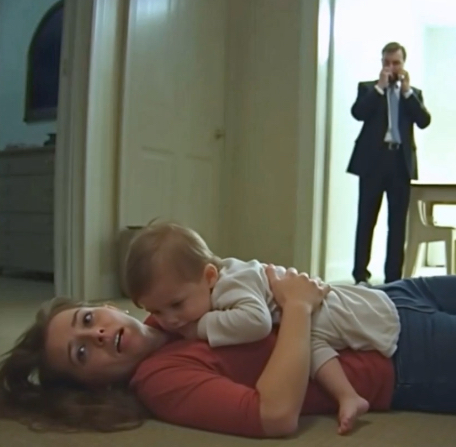 My husband made dinner, and soon after my son and i collapsed. as i pretended!!