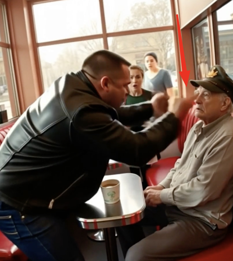 “A Biker Tried to Intimidate an 81-Year-Old Veteran at a Small-Town Diner — But Just