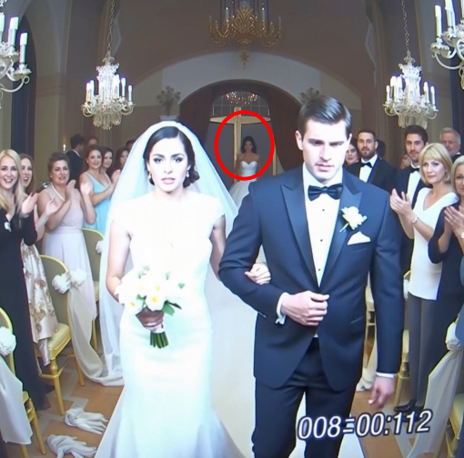 The ceremony was picture-perfect. The bride glowed as she stepped forward, her veil shimmering in