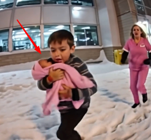 A B:ruised 7-Year-Old Boy Walked Into the ER Carrying His Little Sister—What He Said Broke