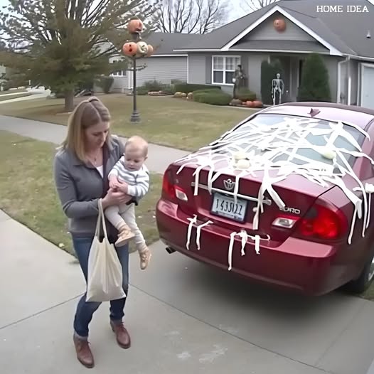 My Neighbor Egged My Car Because I Blocked The View Of His Halloween Decorations — So I Brought Him A “GIFT” He’ll Never Forget